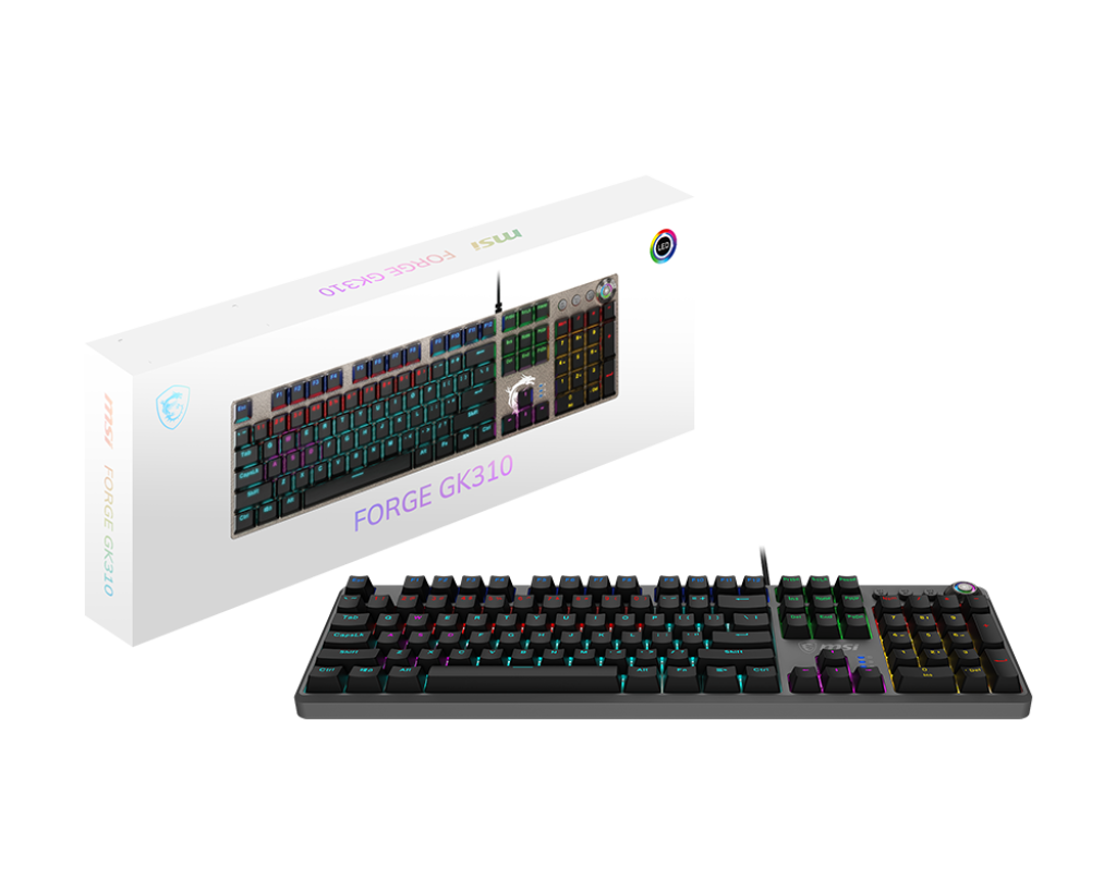 MSI FORGE GK310 RED AZERTY FR