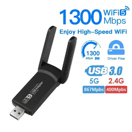 Clé Wifi 1300 Mbps + Bluetooth